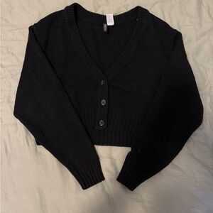 Black H&M Cropped Sweater